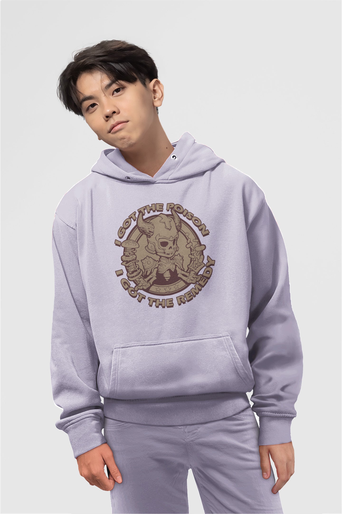Youth Hoodie I got the Poison Beige Logo (Model H13)