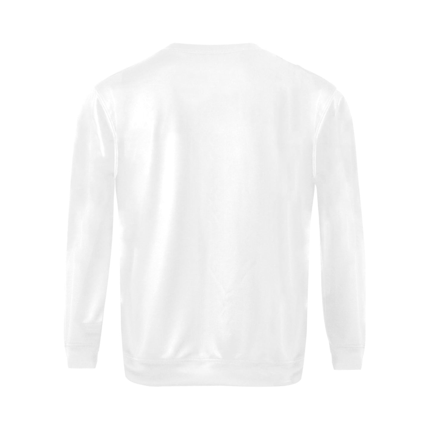 Unisex white sweater Fast Delivery orange Crewneck Sweatshirt (Model H18)