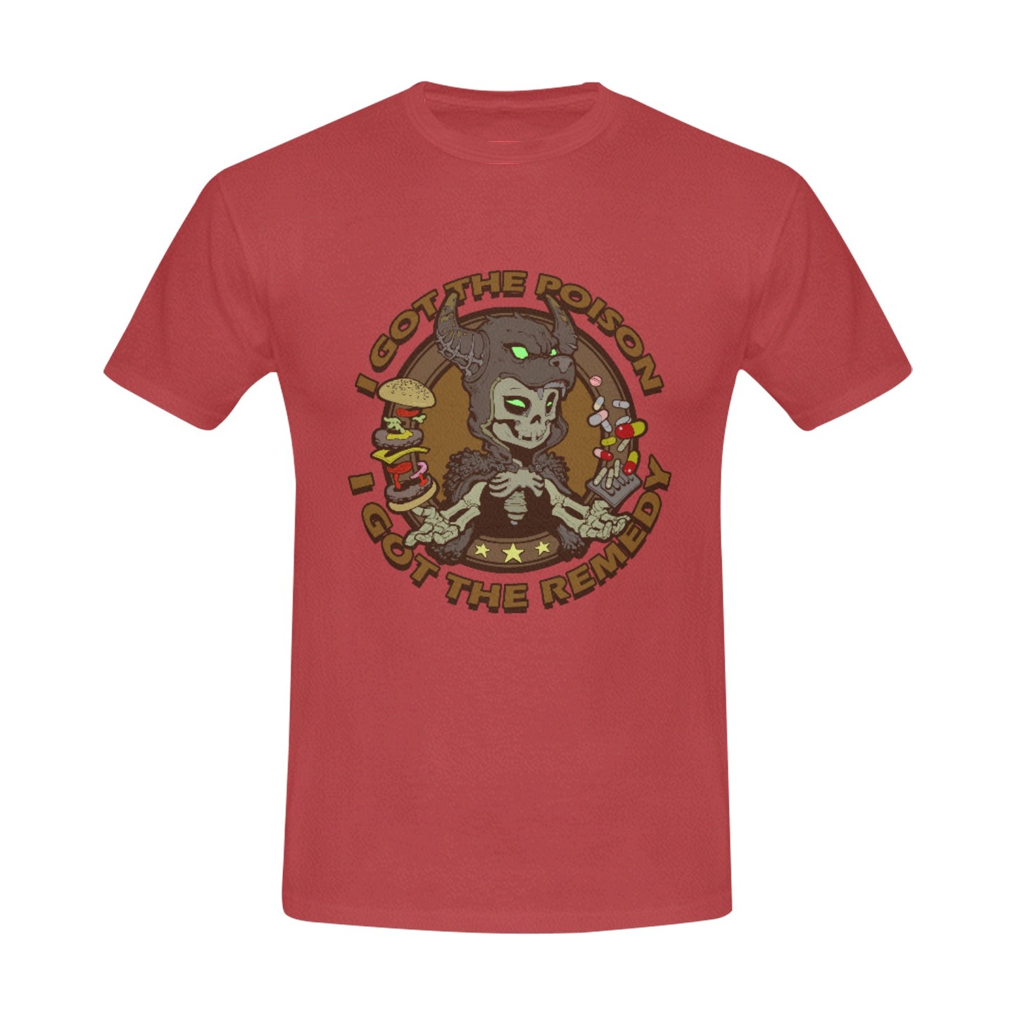Men's T-shirt [I Got The Poison SkullWolfHead]