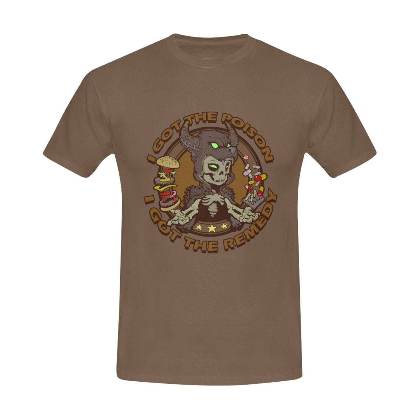 Men's T-shirt [I Got The Poison SkullWolfHead]