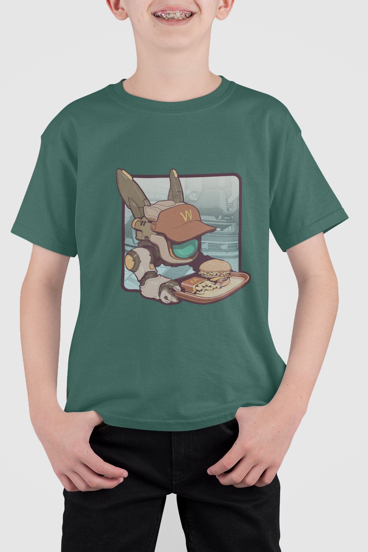 T-Shirt [ByteBot Square BG B02]
