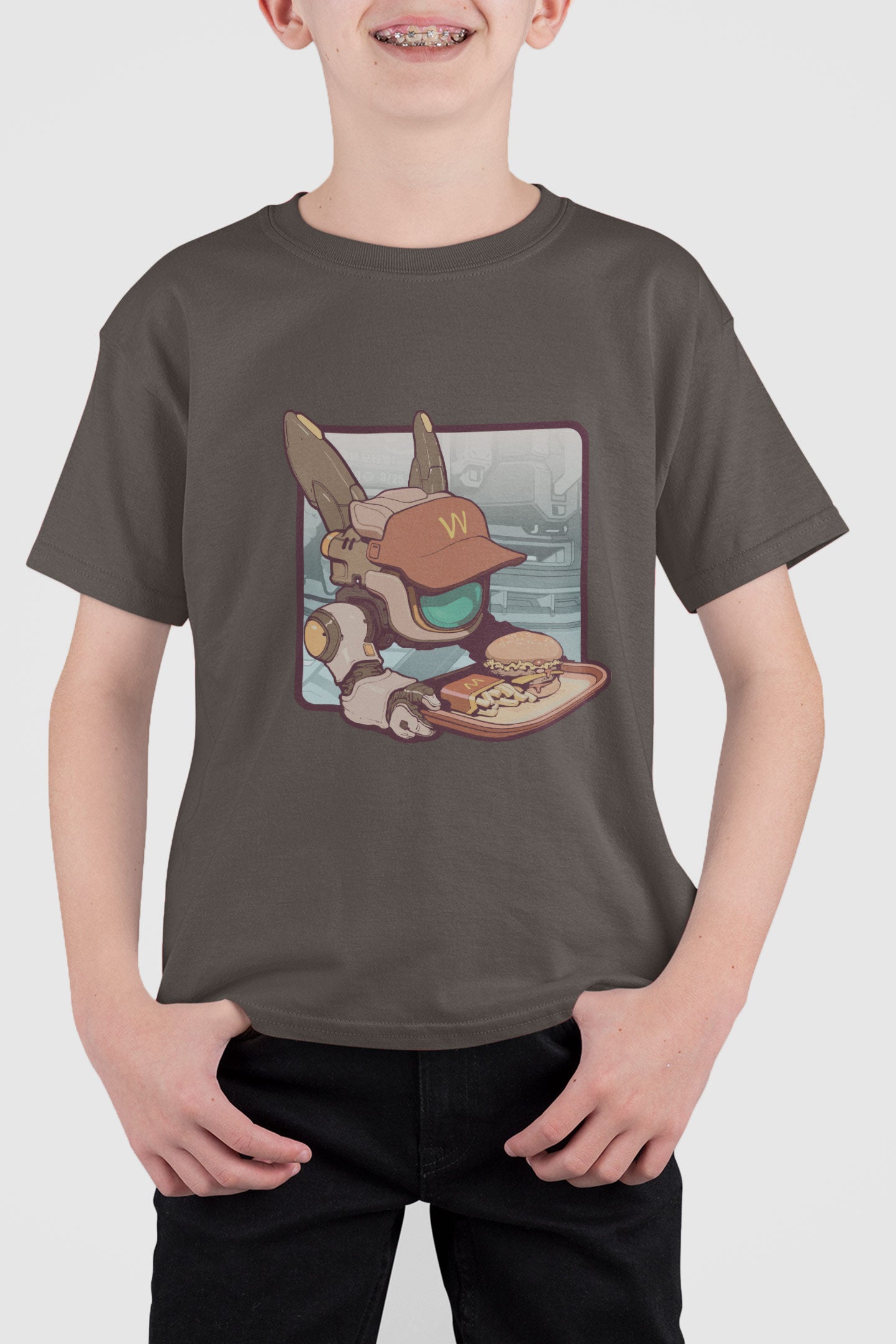 T-Shirt [ByteBot Square BG B02]