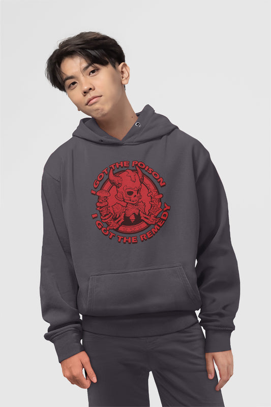 Youth Hoodie I Got The Poison red Logo (Model H13)