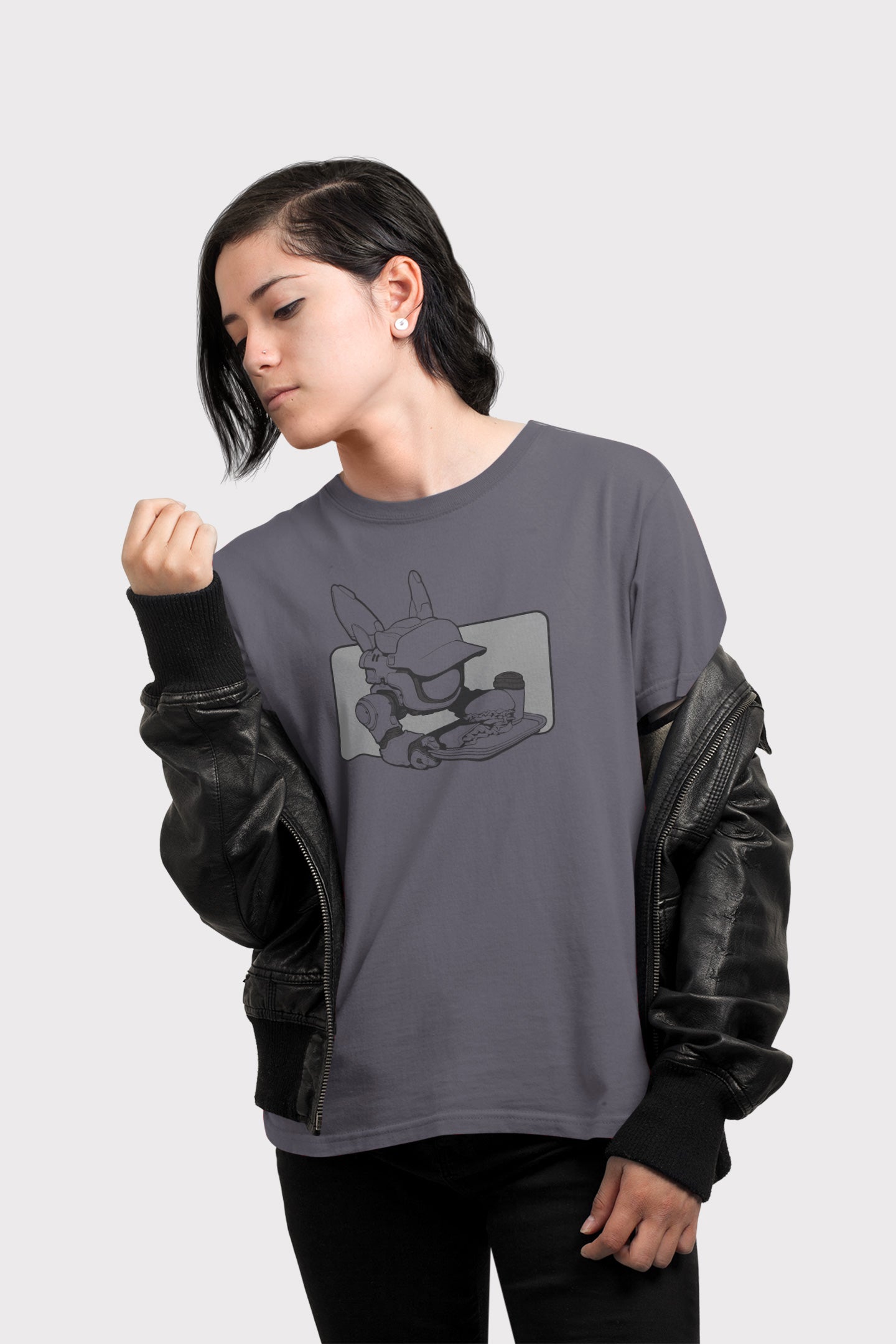 Men's T-shirt [ByteBot T-Color Rectangle BG]