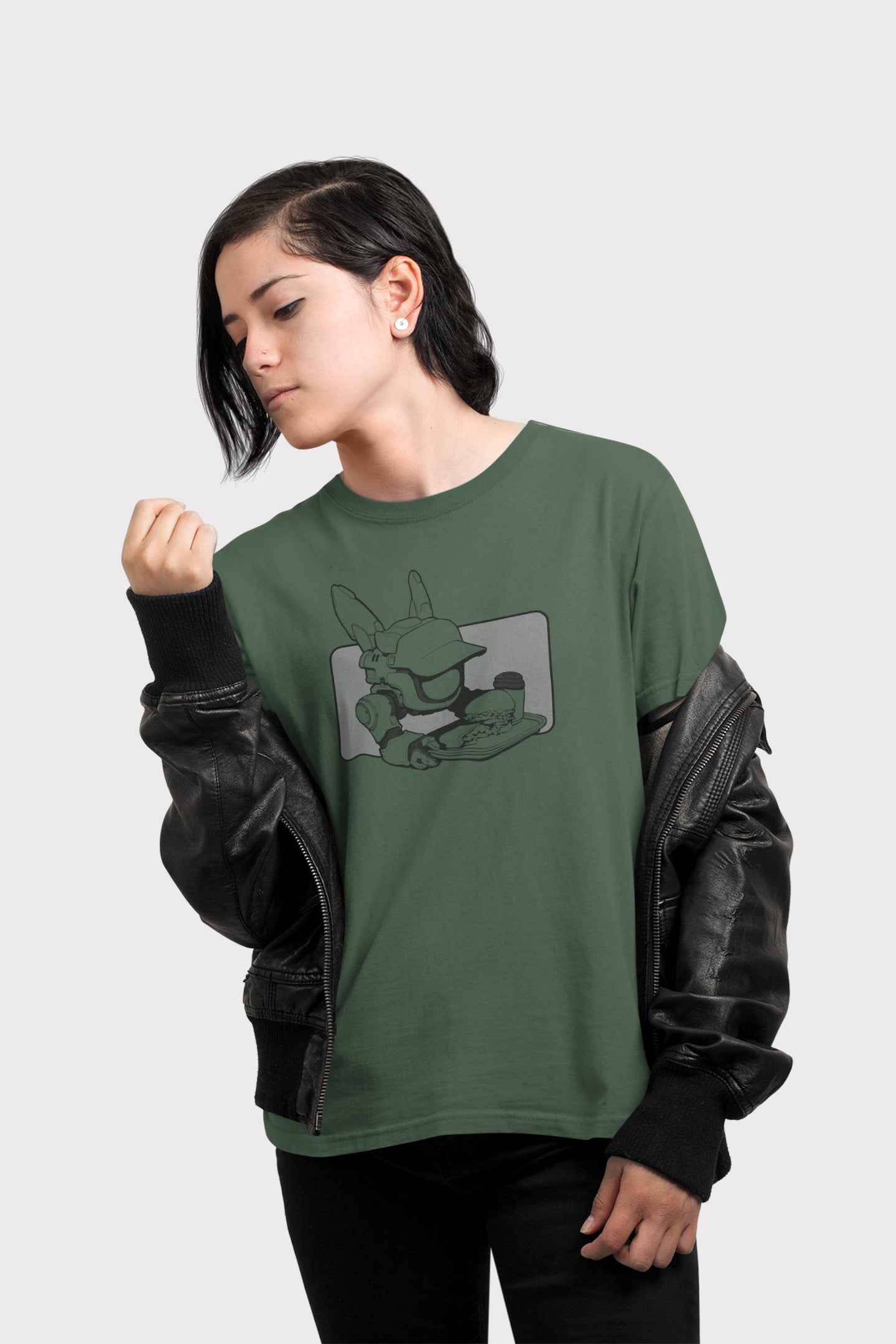 Men's T-shirt [ByteBot T-Color Rectangle BG]