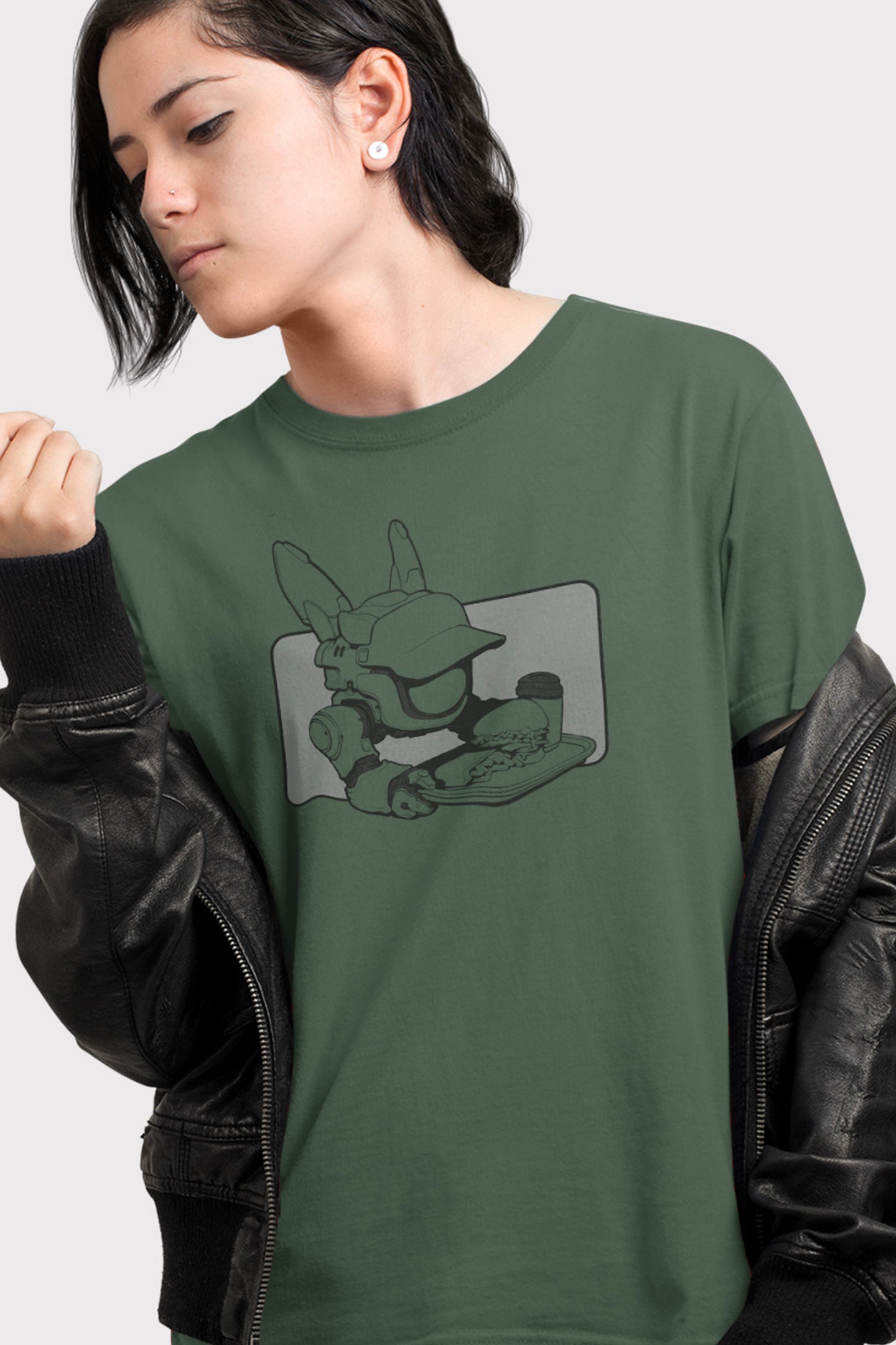Men's T-shirt [ByteBot T-Color Rectangle BG]