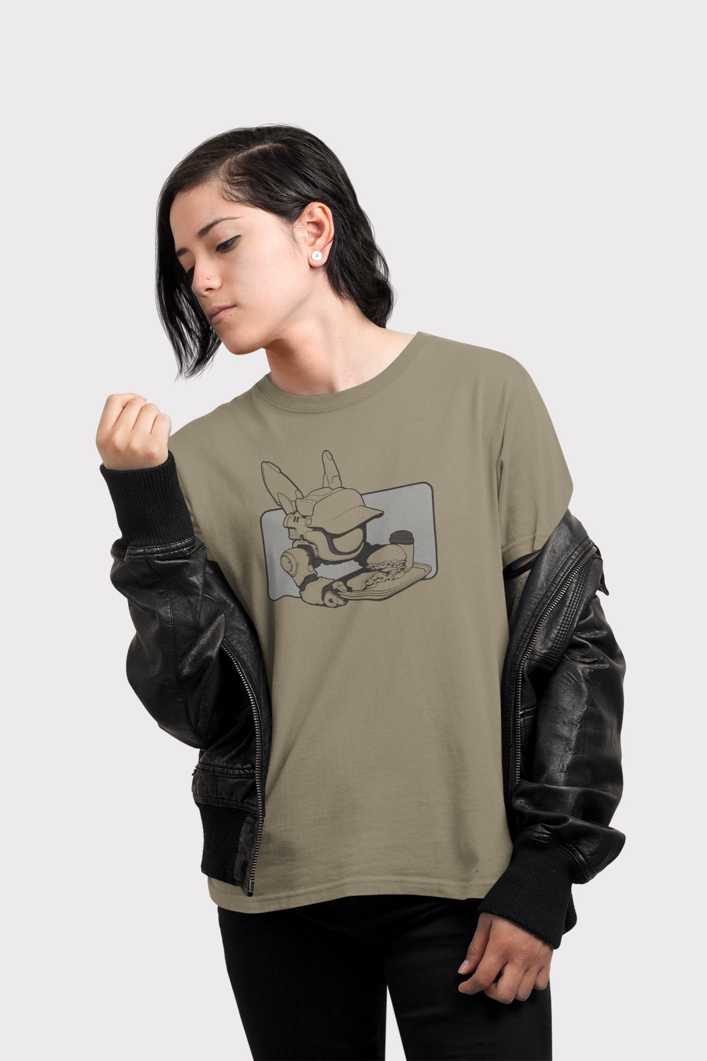 Men's T-shirt [ByteBot T-Color Rectangle BG]