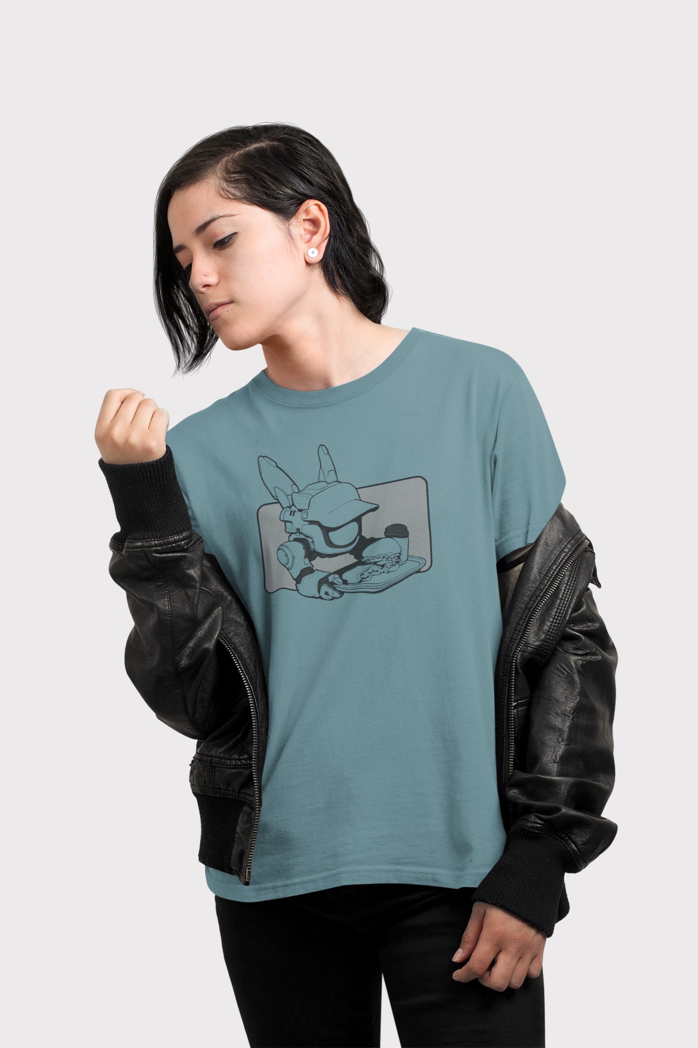 Men's T-shirt [ByteBot T-Color Rectangle BG]