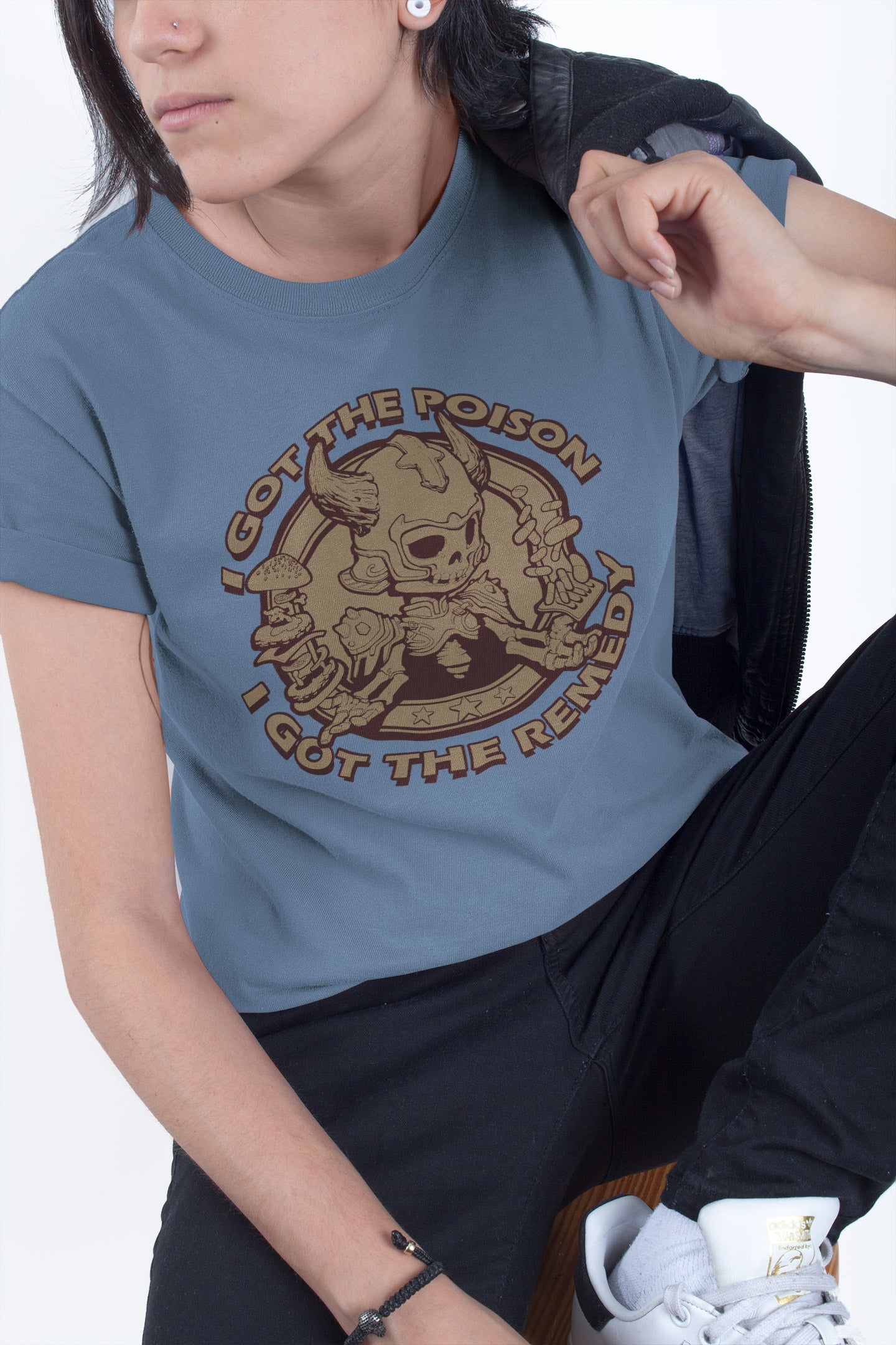 T-Shirt [I Got The Poison] (Beige Logo)