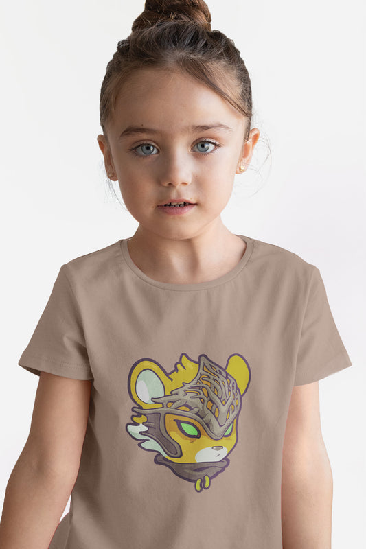 Kid's T-shirt [Tiger Root helmet] palette A