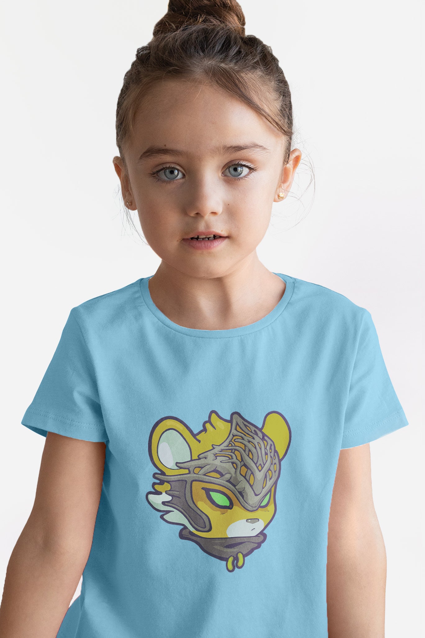 Kid's T-shirt [Tiger Root helmet] palette A