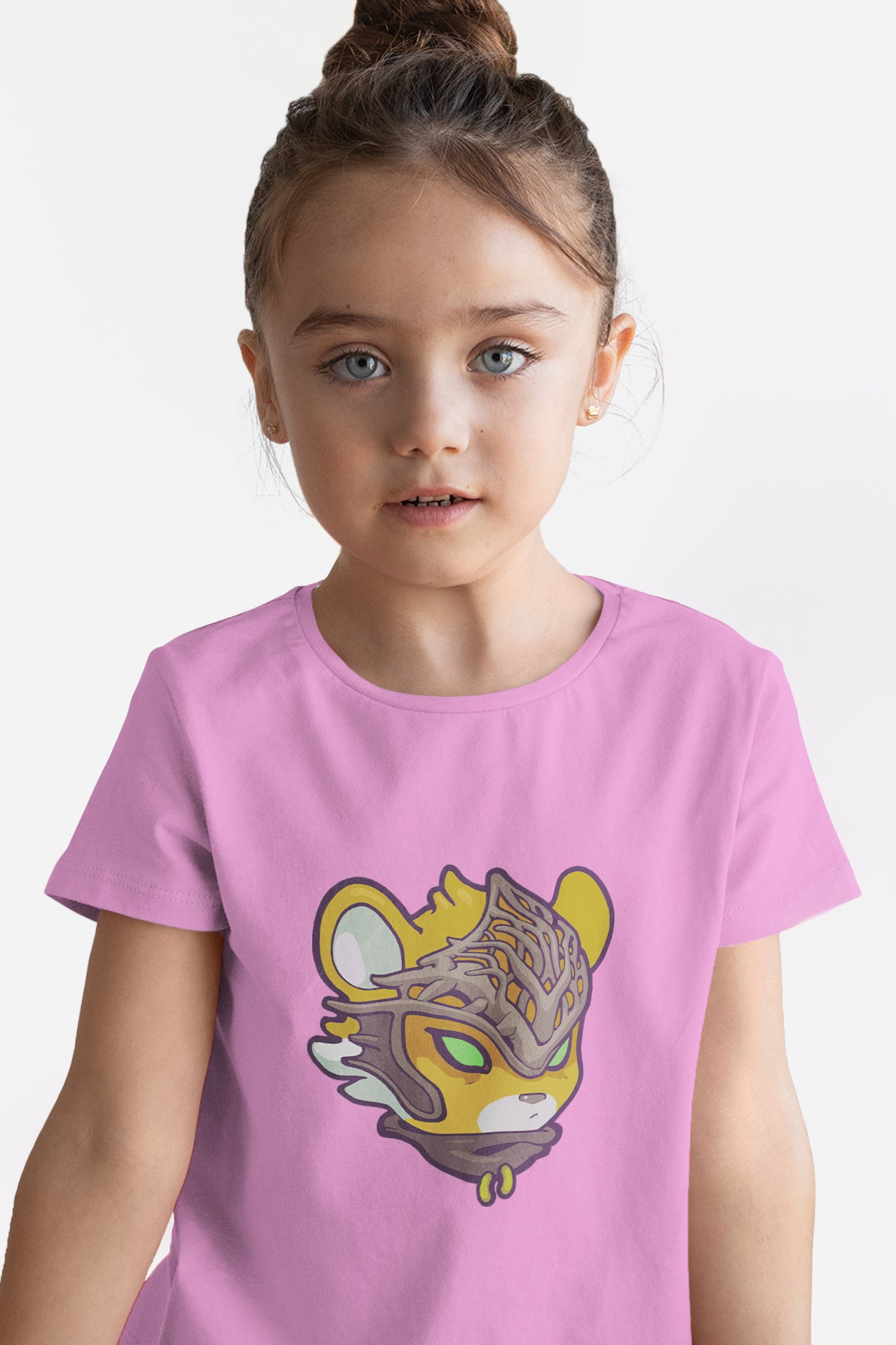 Kid's T-shirt [Tiger Root helmet] palette A