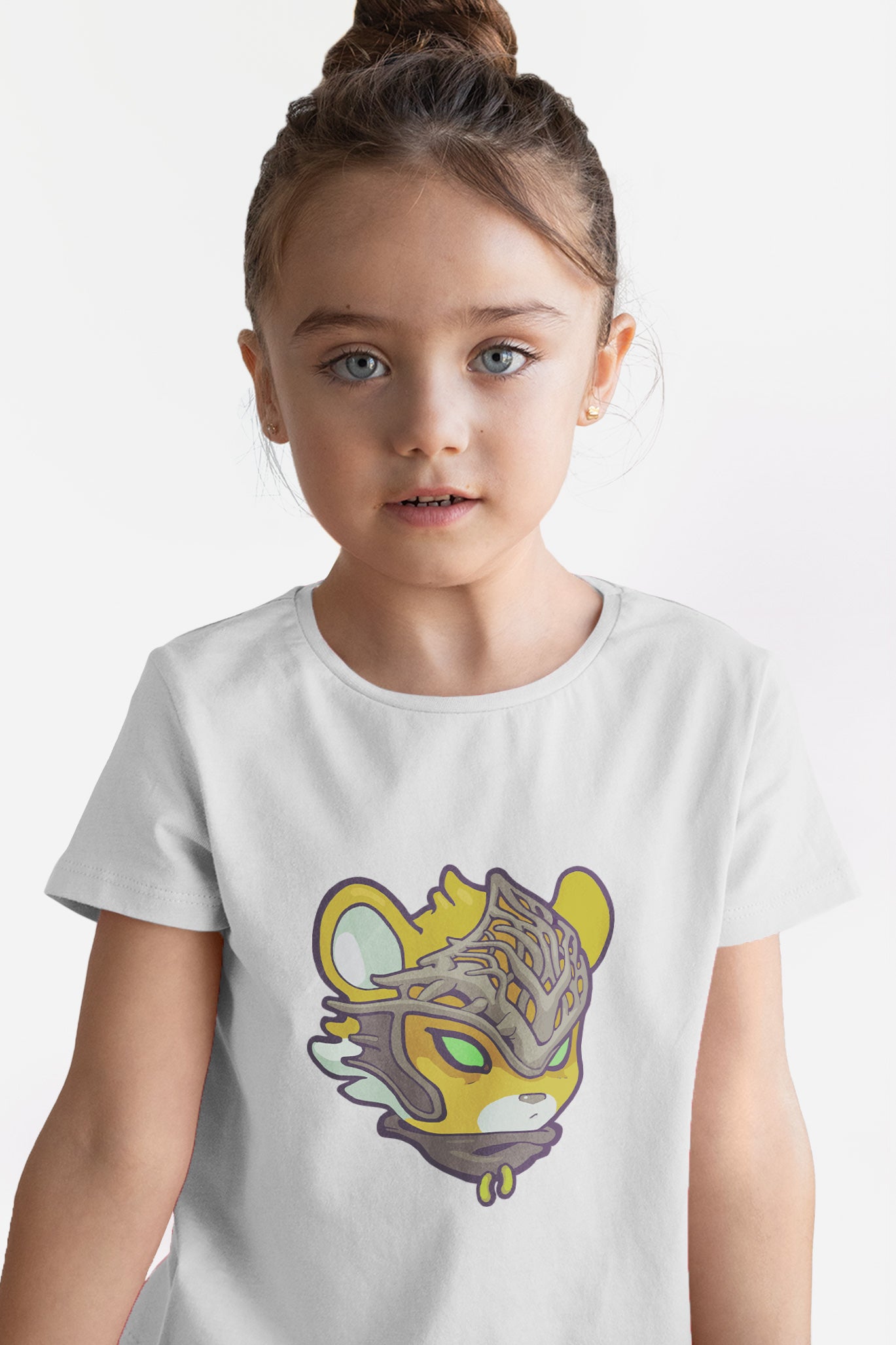 Kid's T-shirt [Tiger Root helmet] palette A