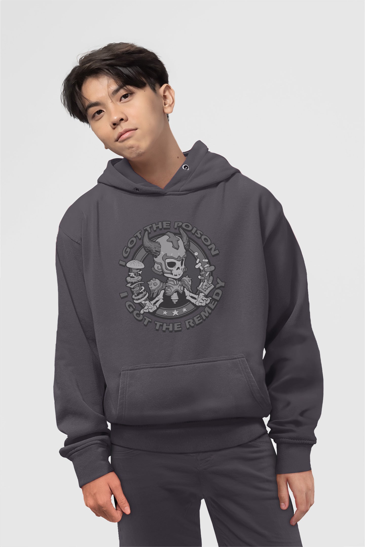 Youth Hoodie I Got The Poison B&G (Model H13)