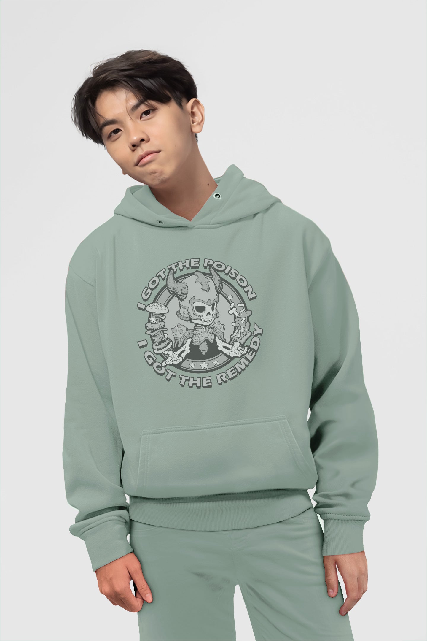 Youth Hoodie I Got The Poison B&G (Model H13)