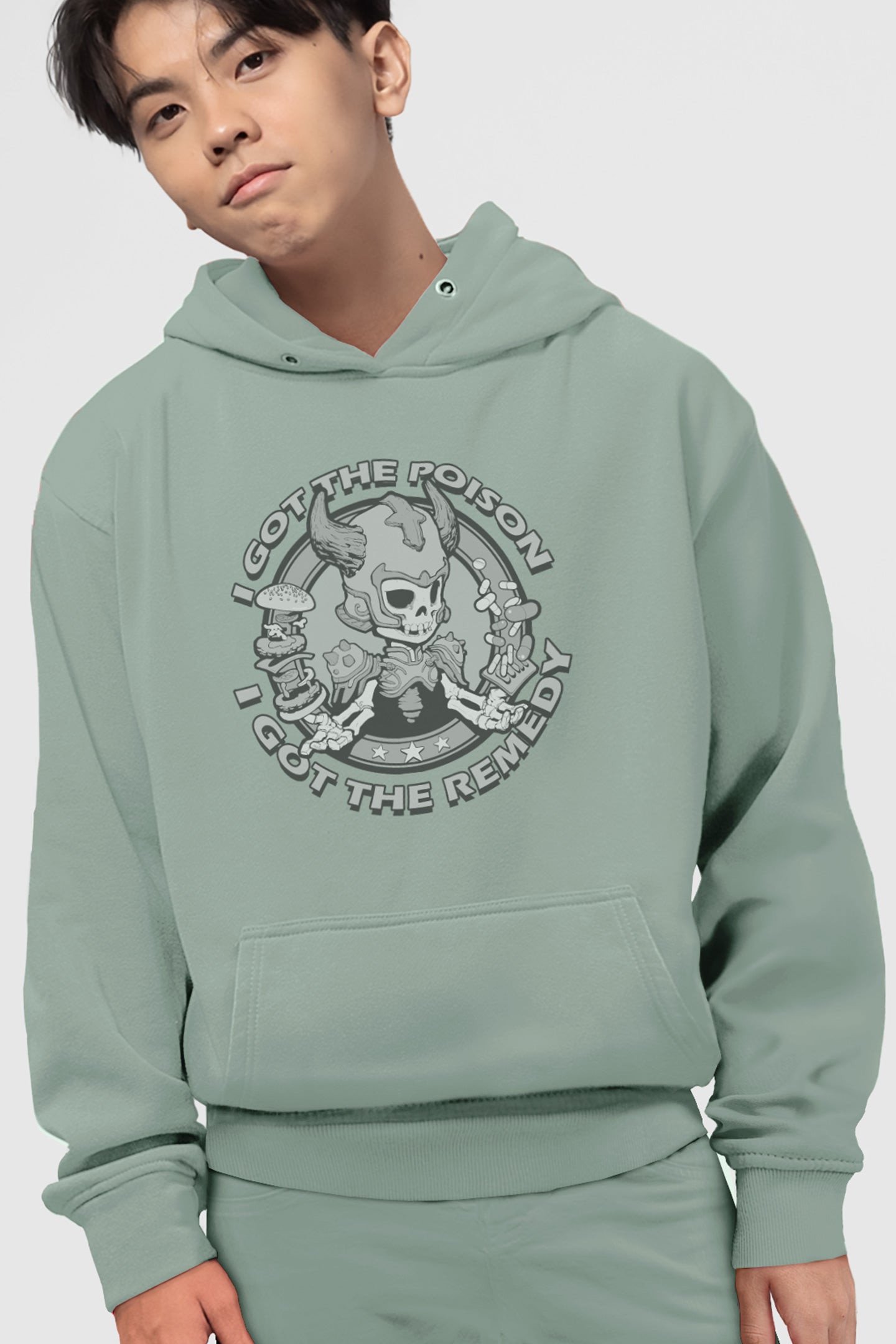 Youth Hoodie I Got The Poison B&G (Model H13)