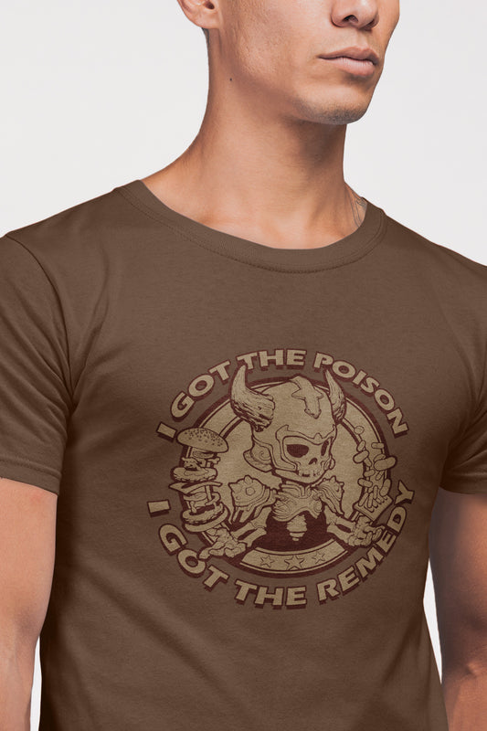 Men's T-shirt [I Got The poison Beige Logo]