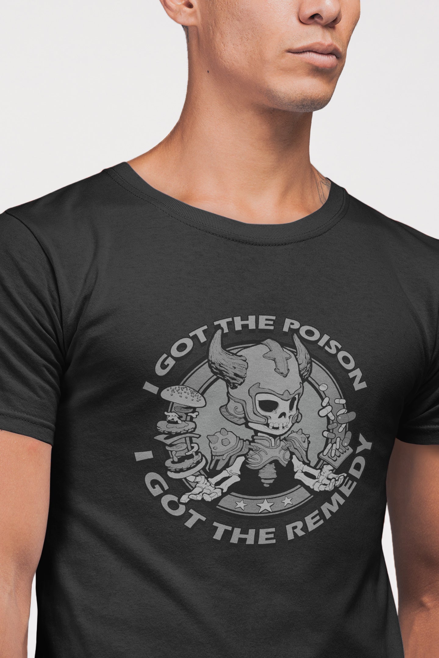 Men's T-shirt [I Got Poison White Logo]