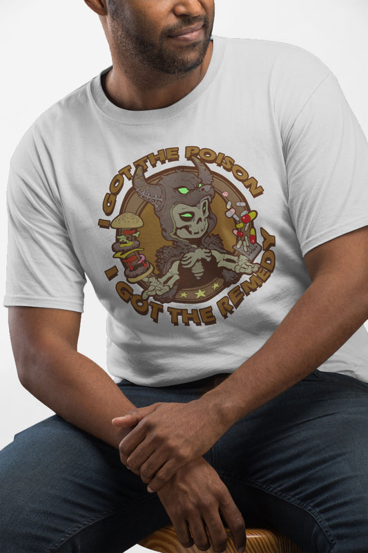 Men's T-shirt [I Got The Poison SkullWolfHead]