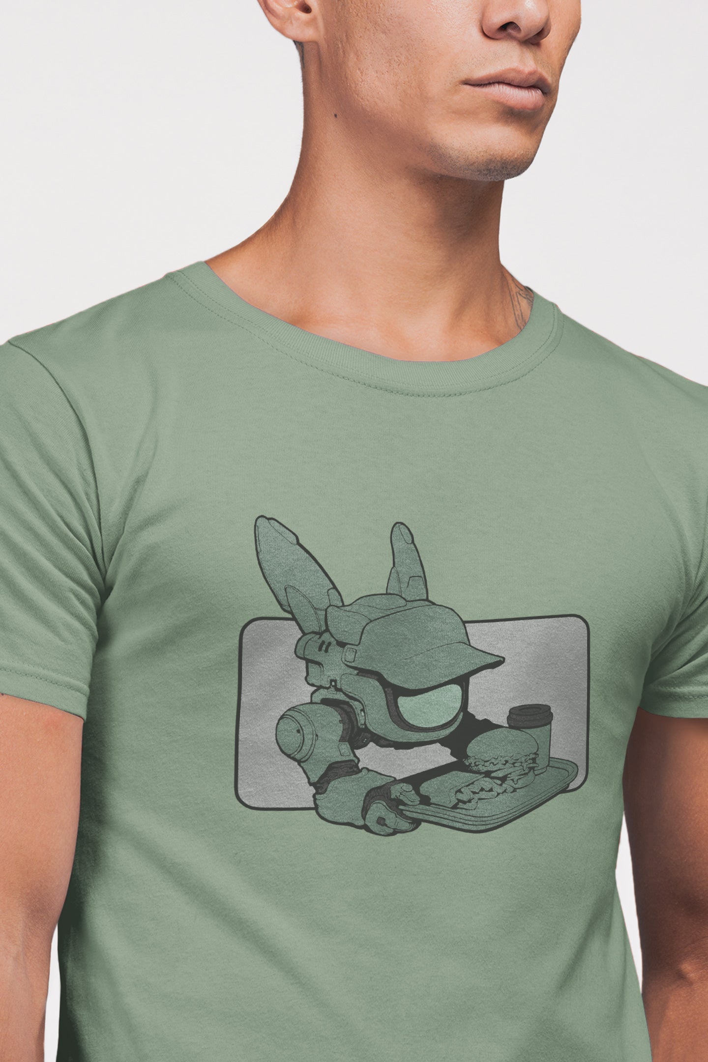 T-Shirt [ByteBot Green - Rectangle BG]